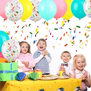 Ice Cream Party Balloons with Confetti for Celebrations