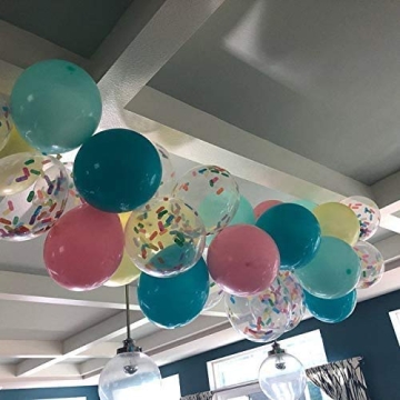 Ice Cream Party Balloons with Confetti for Celebrations