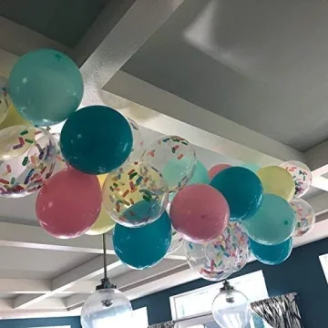 Ice Cream Party Balloons with Confetti for Celebrations