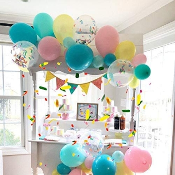 Ice Cream Party Balloons with Confetti for Celebrations