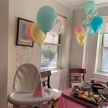 Ice Cream Party Balloons with Confetti for Celebrations