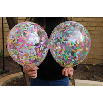 Ice Cream Party Balloons with Confetti for Celebrations