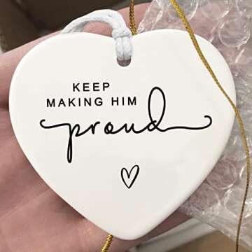 Keep Making Him Proud Memorial Keepsake for Loss