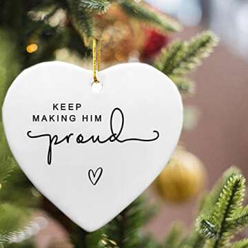 Keep Making Him Proud Memorial Keepsake for Loss