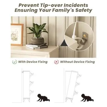 Seeday Slim Shoe Storage Cabinet with Gold Handles