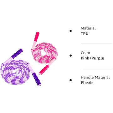 Kids Adjustable Jump Rope Set for Fun Fitness Play