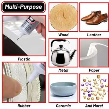 B7000 Rhinestone Glue for Jewelry Making, Clear Glue for Crafts Fabric Glue with Precision Tips Dotting Pens for Metal Stone Nail Art Beading Wood Glass 0.5 fl oz, 3 Packs