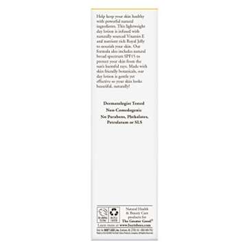 Burt's Bees Skin Nourishment Day Lotion with SPF 15 for Normal to Combination Skin, 2 Oz (Package May Vary)