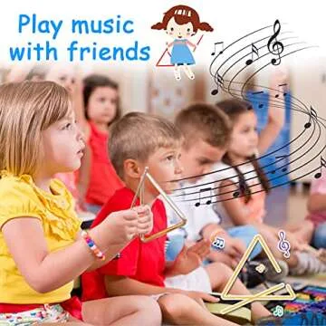 LOOIKOOS Toddler Musical Instruments International Natural Wooden Music Set for Toddlers and Kids - Eco Friendly Preschool Educational Musical Toys with Storage Bag