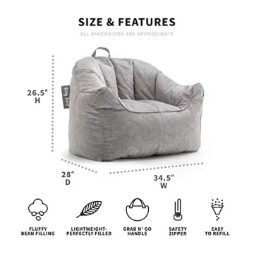 Big Joe Hug Bean Bag Chair for Comfortable Relaxation