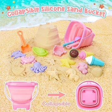 REZUCREY Beach Toys Ice Cream Set for Toddlers and Kids
