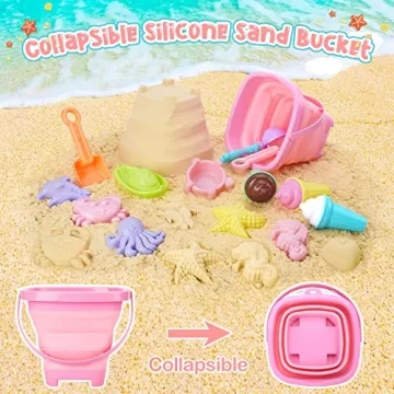 REZUCREY Beach Toys Ice Cream Set for Toddlers and Kids