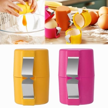 Egg Shell Opener Set - Efficient Hard Boiled Egg Cracker Tool (2 PCS)
