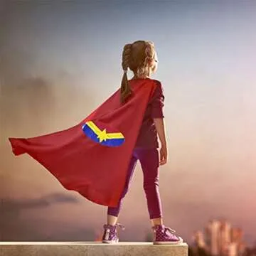 PHIMAS Superhero’s children’s cape, toys for boys and girls aged 3 to 10, Christmas cartoon costumes and party supplies(10-piece girl cloak)