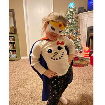 PHIMAS Superhero’s children’s cape, toys for boys and girls aged 3 to 10, Christmas cartoon costumes and party supplies(10-piece girl cloak)