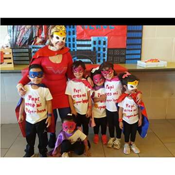 PHIMAS Superhero’s children’s cape, toys for boys and girls aged 3 to 10, Christmas cartoon costumes and party supplies(10-piece girl cloak)