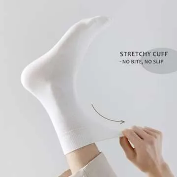 Comfortable Josnown Crew Socks for Women - 5 Pairs