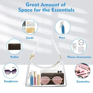 Chic Ginogento Clear Purse for Stadiums and Events