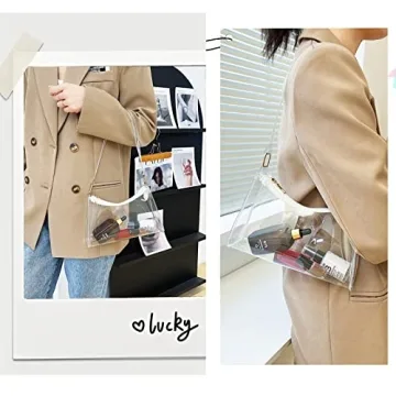 Chic Ginogento Clear Purse for Stadiums and Events