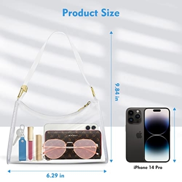 Chic Ginogento Clear Purse for Stadiums and Events