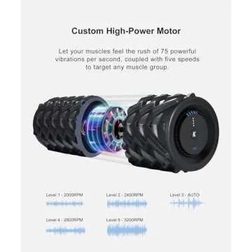 KIGASSENZIO 5-Speed Vibrating Foam Roller