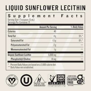 Legendairy Milk Sunflower Lecithin Liquid 12Fl - Breastfeeding Supplements for Clogged Milk Duct Relief & Milk Flow - Phosphatidyl Choline for Lactation Support, 71 Servings