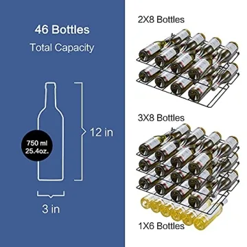STAIGIS 24 Inch Dual Zone Wine Cooler with 46 Bottle Capacity
