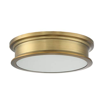 Savoy House Watkins Warm Brass Flush Mount Light 16-Inch