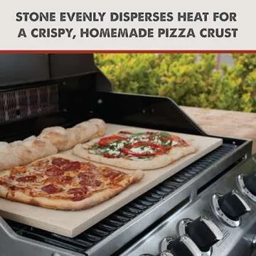 Pizzacraft ThermaBond Baking Stone (20"x14.5") - Pizza Stone for Oven & Grill, Heavy-Duty Baking Ess...