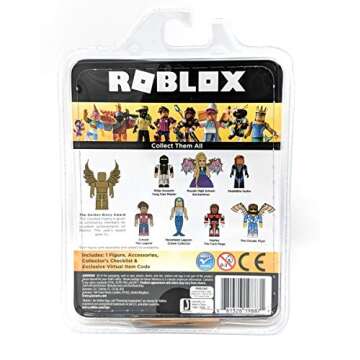 Roblox Gold Collection The Golden Bloxy Award Single Figure Pack with Exclusive Virtual Item Code