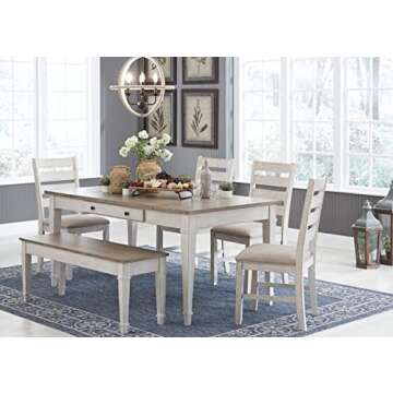 Skempton Farmhouse Dining Table with Storage