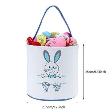 Easter Bunny Basket for Kids - Reusable & Durable Gift