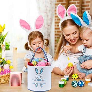 Easter Bunny Basket for Kids - Reusable & Durable Gift