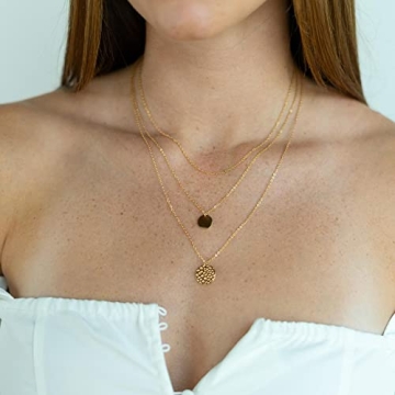 Ava Riley 14K Gold-Plated Necklace Set for Women