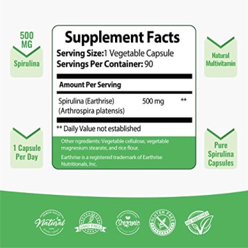 Rocufast Spirulina Capsules for Energy & Immunity
