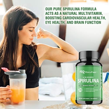 Rocufast Spirulina Capsules for Energy & Immunity