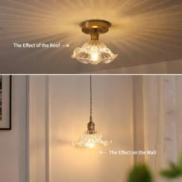 Shenmoyl Vintage Wall Sconce Elegant Retro Gold Lighting