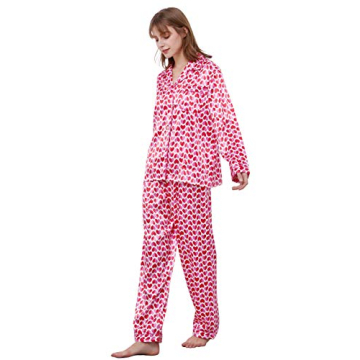 TONY AND CANDICE Women's Satin Pajama Set for Relaxation