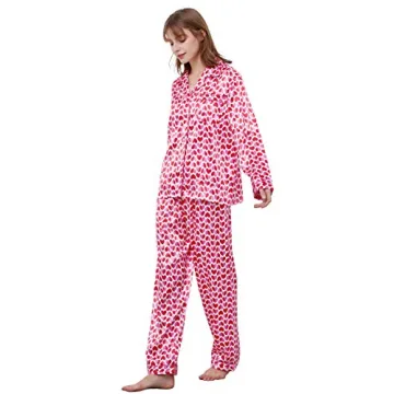TONY AND CANDICE Women's Satin Pajama Set for Relaxation