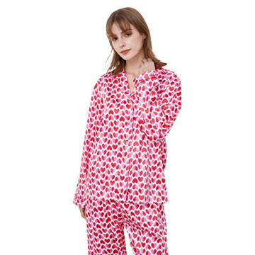 TONY AND CANDICE Women's Satin Pajama Set for Relaxation