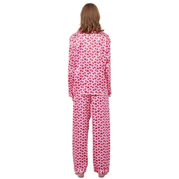 TONY AND CANDICE Women's Satin Pajama Set for Relaxation