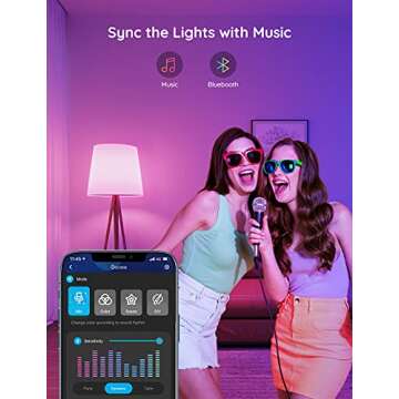 Govee Smart Light Bulbs, Color Changing Light Bulb, Works with Alexa and Google Assistant, 16 Millio...