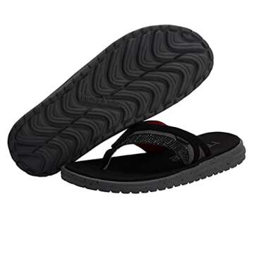 Hey Dude Men's Flinn Sox Total Black Size 8 | Men’s Footwear | Men’s Slip On Sandals | Comfortable & Light-Weight