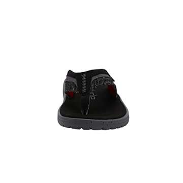 Hey Dude Men's Flinn Sox Total Black Size 8 | Men’s Footwear | Men’s Slip On Sandals | Comfortable & Light-Weight