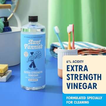 Aunt Fannie's Extra Strength Cleaning Vinegar - 33 Ounce Multi-Purpose Household Cleaner Pack of 3