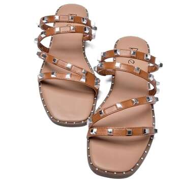 Stylish Women's Flat Slides Sandals for Summer Elegance