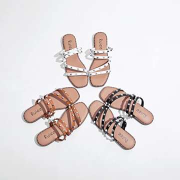 Stylish Women's Flat Slides Sandals for Summer Elegance