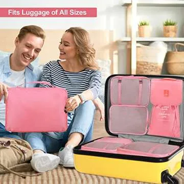 Durable Kingdalux 9 Set Packing Cubes for Travel Organization