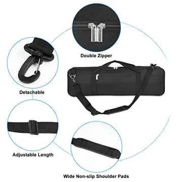 LEAP Chess Bag Only for Chess Sets Convenient Carrying Bag with Four Store Part for Roll-up Chess Board Chess Pieces Chess Clock, as Replacement of Chess Sets Great for Traveling or Camping