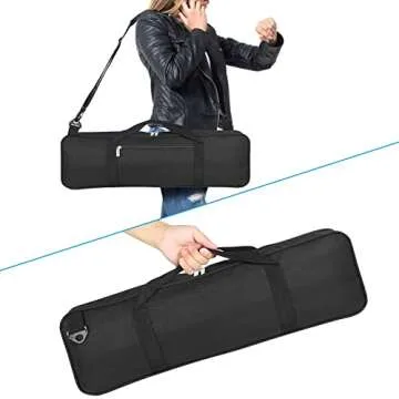 LEAP Chess Bag Only for Chess Sets Convenient Carrying Bag with Four Store Part for Roll-up Chess Board Chess Pieces Chess Clock, as Replacement of Chess Sets Great for Traveling or Camping